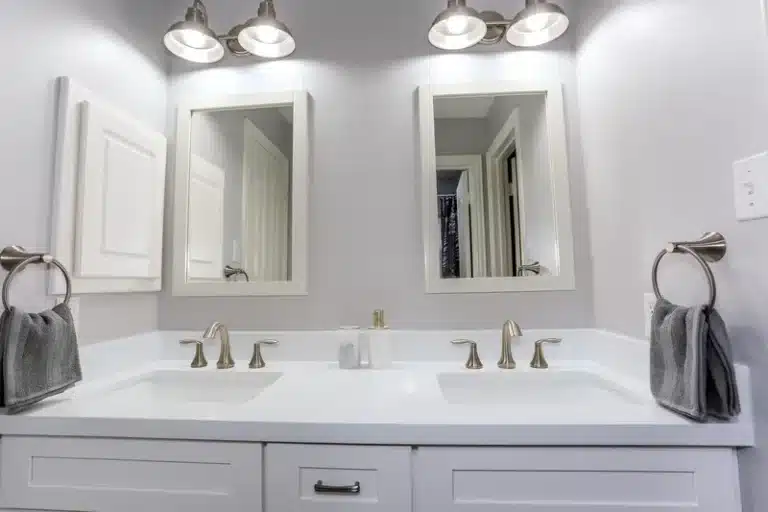 white bathroom vanities